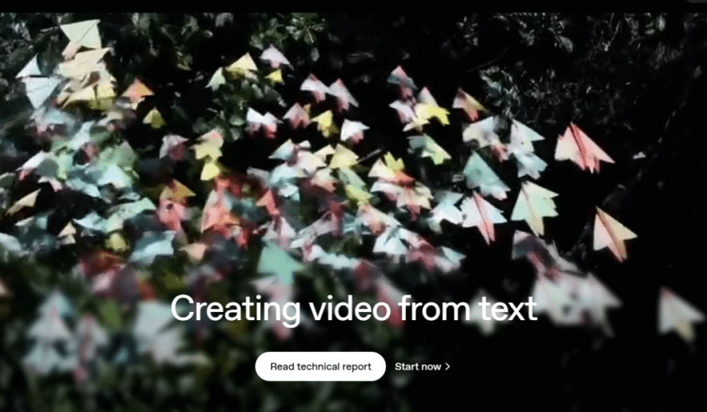 OpenAI Sora (Best Overall AI Video Generator) 